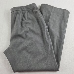 Talbots Classic Wool Trousers Pants Grey Women's 16 Office Made in Italy